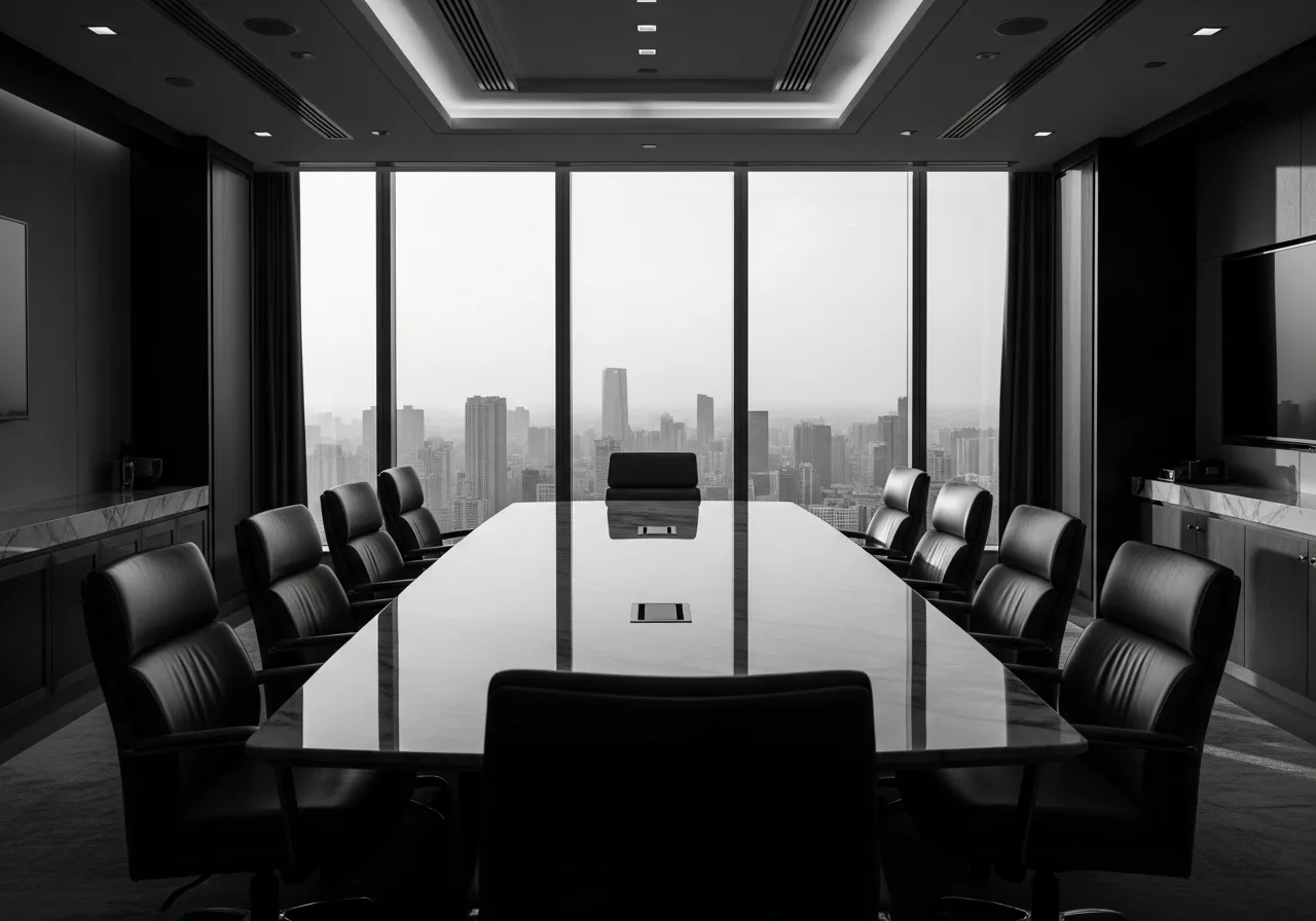 Executive boardroom — BDM capital-raising meeting room
